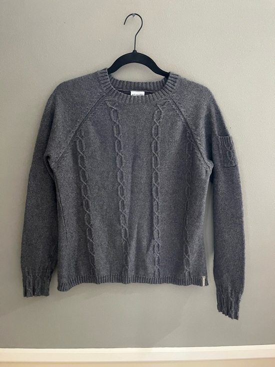 Columbia Sweaters - Columbia Sweater Cable Knit Crewneck Cozy Pullover Angora Wool Cotton Blend